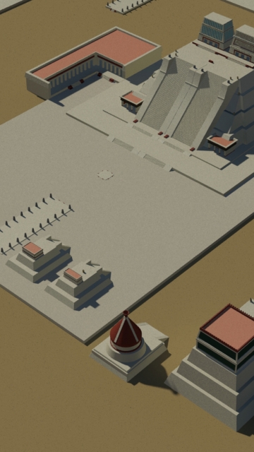 2010 render of entire Tenochtitlan Precinct