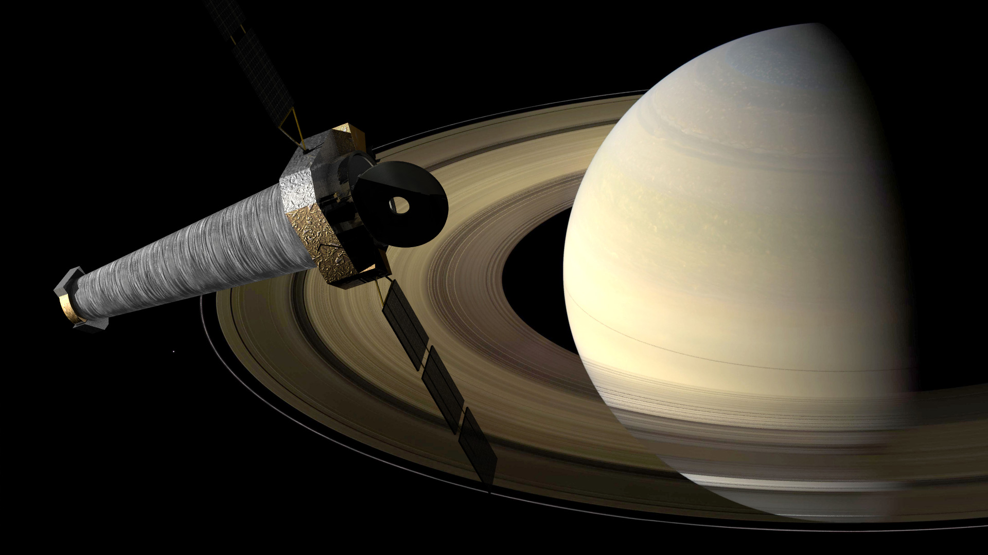 Chandra above Saturn