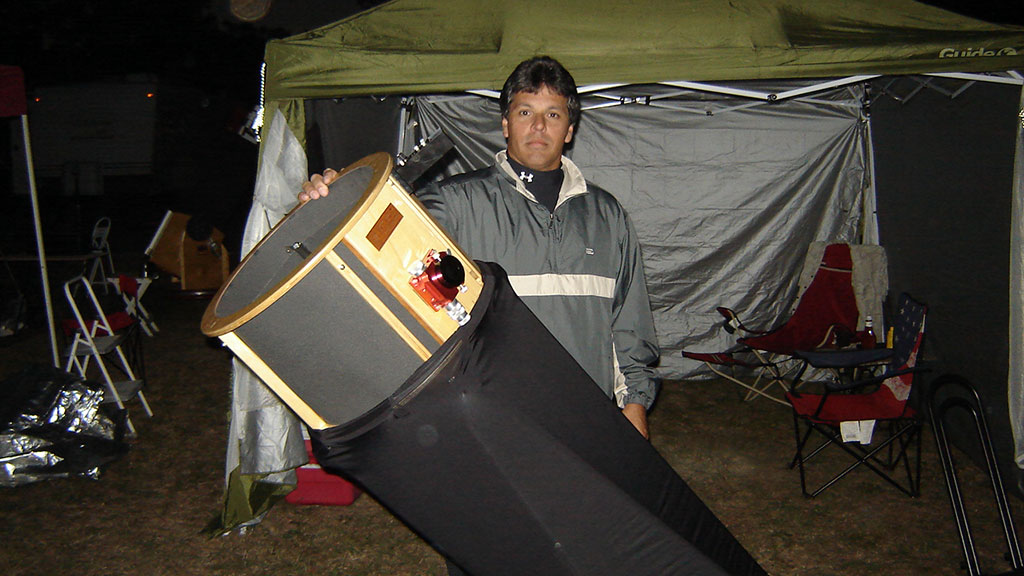 David Terrazas with 14 inch T-scope