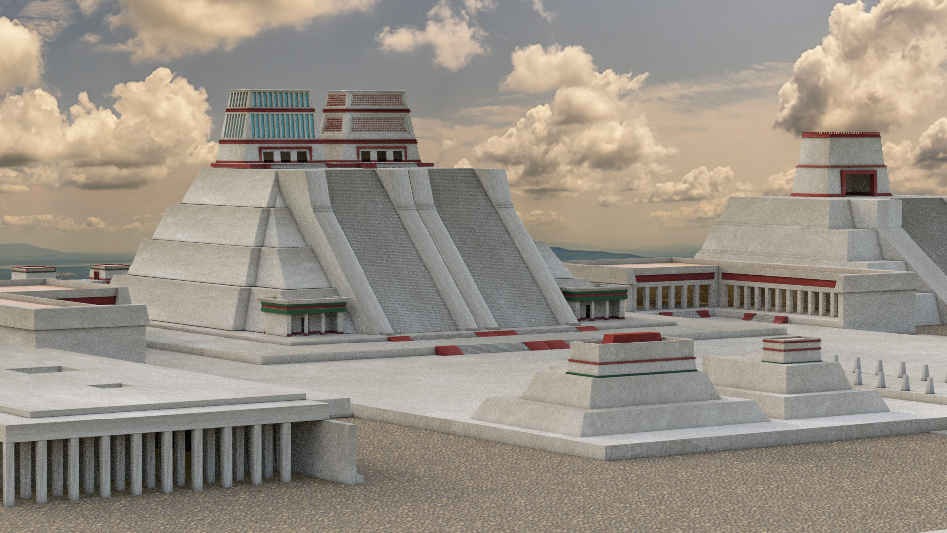 2017 render of Temple Mayor Close Up