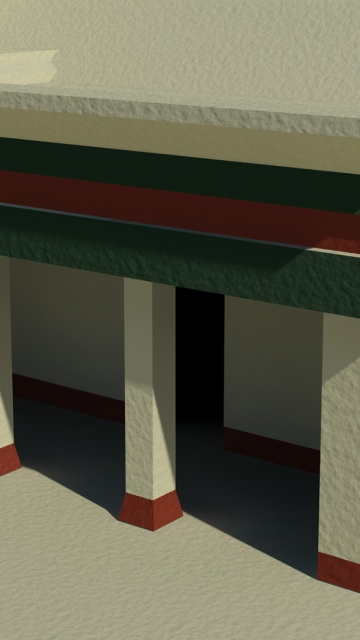 VRAY Render of a minor chamber room of Temple Mayor