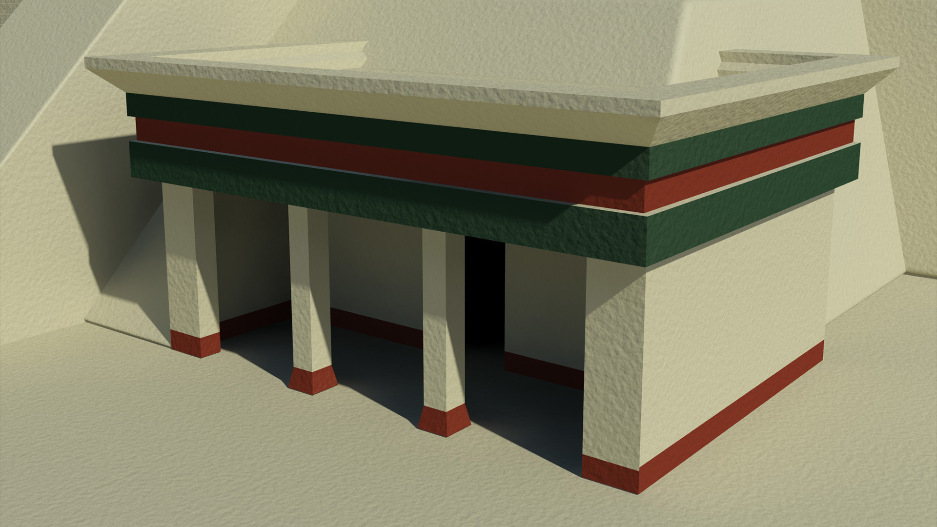 VRAY Render of a minor chamber room of Temple Mayor